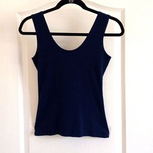 K Lee. Navy blue tank top. Size M.